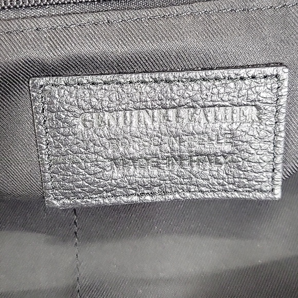 Unicai Firenze Black Pebble Leather Backpack Bag main image 11